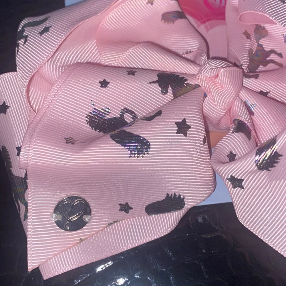 Jojo Pink Iridescent Unicorn 🦄 Signature Hair Bow